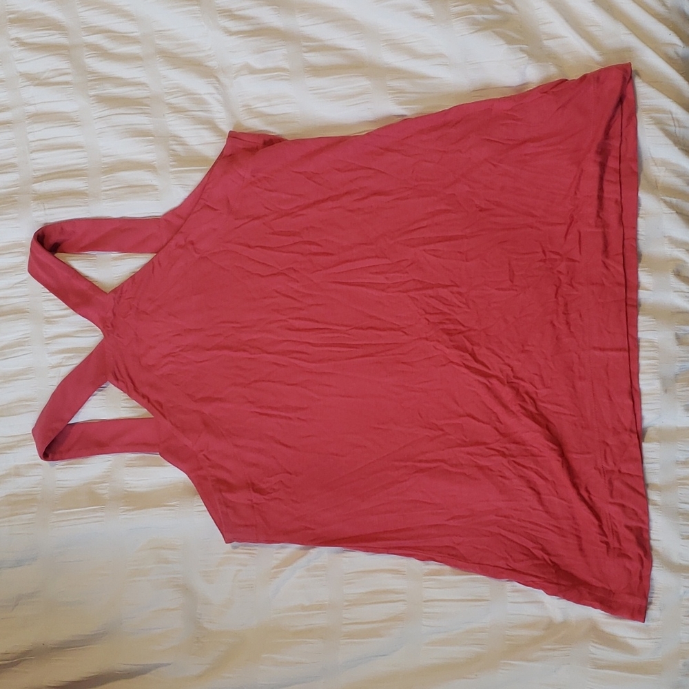 LOFT Pink Racerback Tank Top - Picture 3 of 3